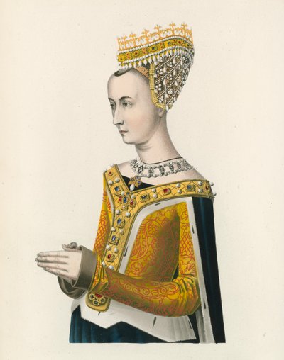 玛格丽特，苏格兰詹姆斯三世女王，1483年，半身像 作者 Henry Shaw