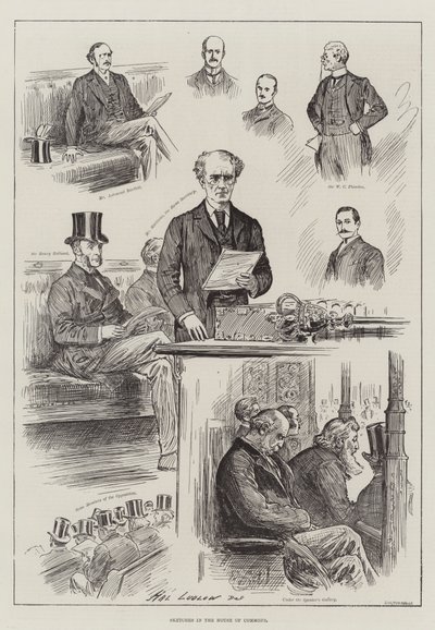 下议院的草图 作者 Henry Stephen Ludlow