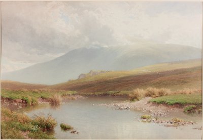 山区风景，19 世纪末 作者 亨利·萨顿·帕尔默