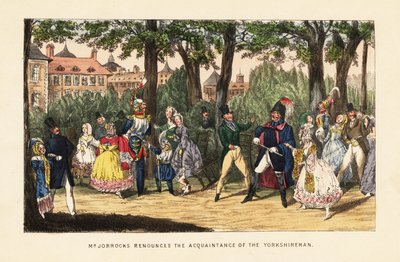 English tourists promenading in the Tuileries Garden, Paris 作者 亨利·托马斯（之后）阿尔肯