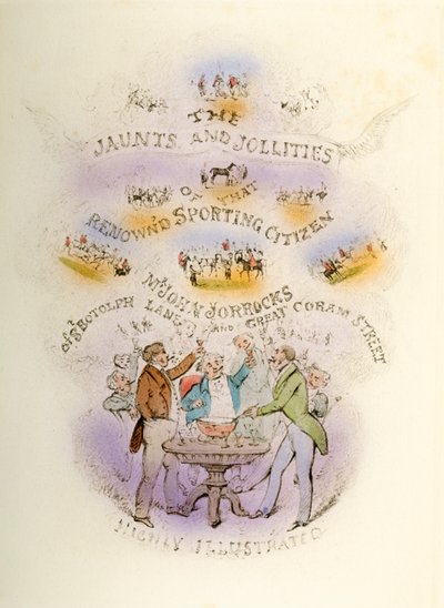 正面画作，Jorrockss短剧和节拍，高度说明，1838年 作者 亨利·托马斯·阿尔肯