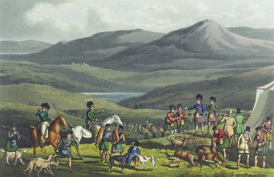 高地的体育会议，由I. Clark，酒吧提供。作者：Thomas McLean，1820年，（aquatint） 作者 亨利·托马斯·阿尔肯