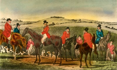 隆起的出现使萨里·亨特（Surrey Hunt）感到惊讶，1838年 作者 亨利·托马斯·阿尔肯
