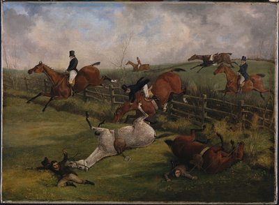 大莱斯特郡跳栏板，1829年3月12日：景色丰富，没有其他国家可以参展 作者 亨利·托马斯·阿尔肯