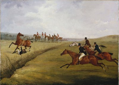 大莱斯特郡跳栏板，1829年3月12日：灾难高潮 作者 亨利·托马斯·阿尔肯