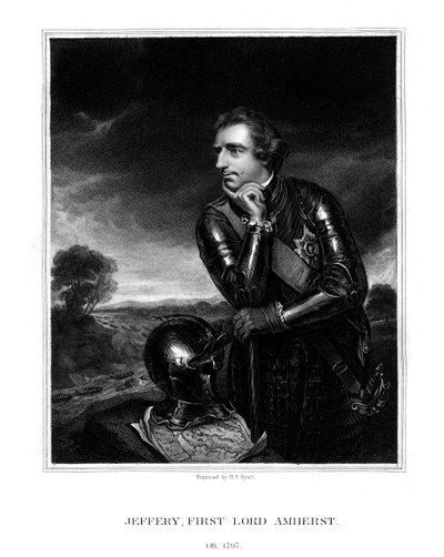 杰弗里·阿默斯特（Jeffery Amherst），第一名阿默斯特男爵，英国陆军总司令，1832年。 作者 亨利·托马斯·赖尔