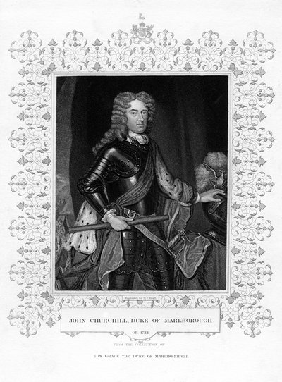 约翰·丘吉尔（John Churchill），马尔堡第一公爵，英国军官，十九世纪。 作者 亨利·托马斯·赖尔