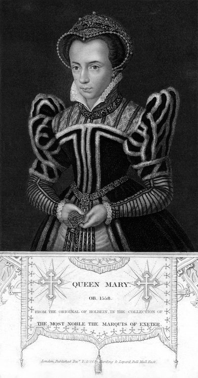 1836年，英国玛丽一世女王。 作者 亨利·托马斯·赖尔