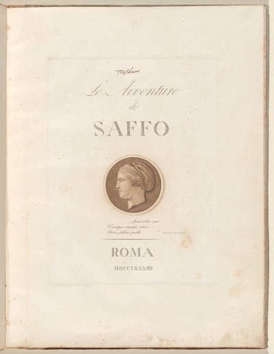 萨福的冒险》（Le Avventure di Saffo）。 作者 亨利·特雷舍姆