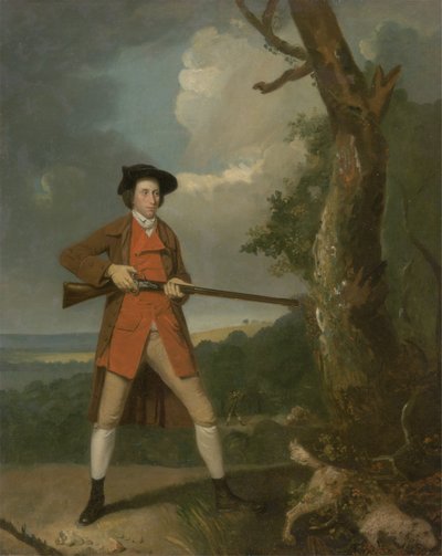 罗伯特·雷纳（Robert Rayner）射击，约1770年（布面油画） 作者 亨利·沃尔顿