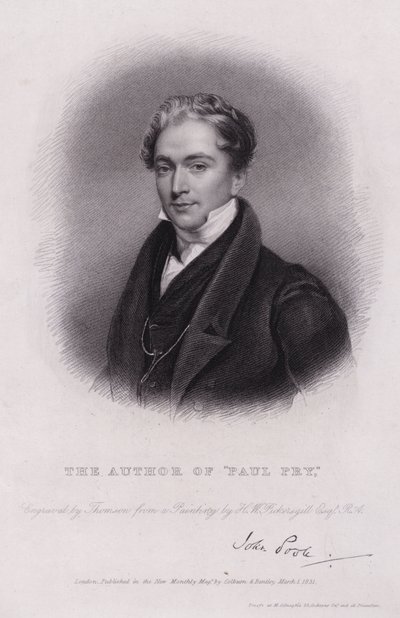 John Poole，英国剧作家，Paul Pry（版画）的作者 作者 亨利·威廉（Pickersgill）