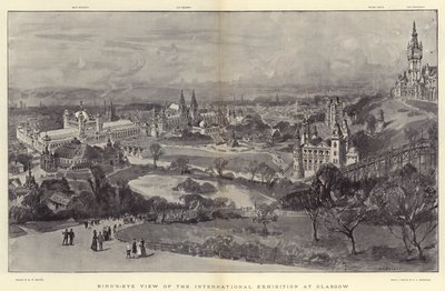 鸟瞰格拉斯哥国际展览 作者 Henry William Brewer