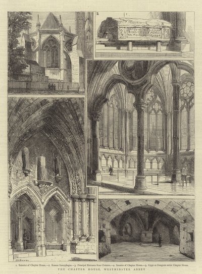 章屋，威斯敏斯特教堂 作者 Henry William Brewer