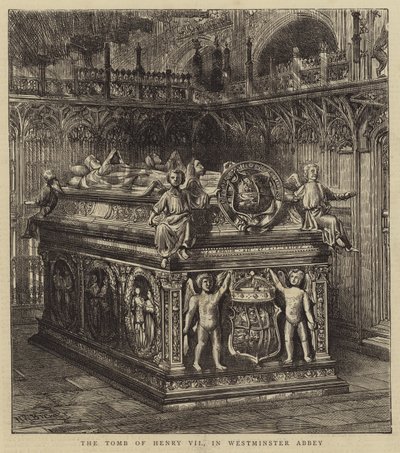 亨利七世墓，位于威斯敏斯特教堂 作者 Henry William Brewer