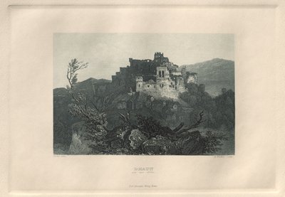 风景如画，浪漫的莱茵兰：达恩纳河（Dhaun an der Nahe），1928年。 作者 亨利·温克尔斯