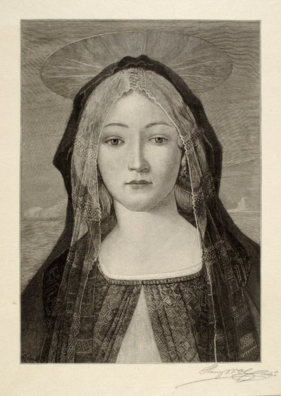 一位圣母 作者 桑德罗·波提切利（Sandro Botticelli）