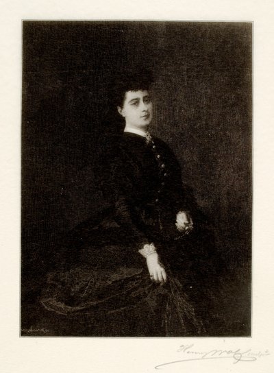 一位西班牙女士的肖像 作者 Mariano Fortuny y Carbó