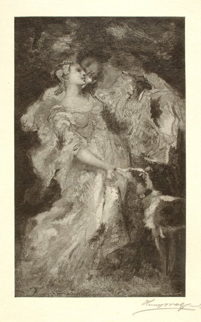 恋人们 作者 Narcisse Virgile Diaz de laPeña