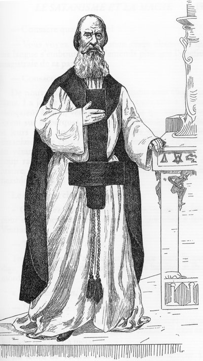 皮埃尔·尤金·文特拉斯（Pierre Eugene Ventras，1807-1875）（皮埃尔·米歇尔·伊利亚）工人假装是先知埃利转世的肖像亨利·德·马尔沃斯特绘制的《撒旦教与魔法》，朱尔斯·博瓦 1895 年私人收藏 作者 亨利·德·马尔沃斯特