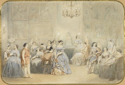 埃利萨-雷切尔在法兰西喜剧院的门厅里 作者 亨利·德·蒙托