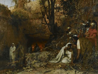 地下墓穴入口处的基督教迫害者，1874年 作者 亨里克·谢米拉兹基