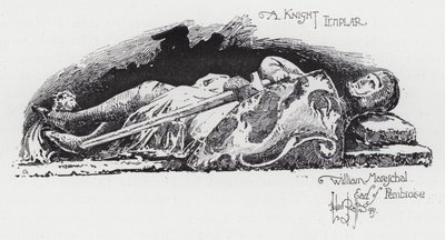 A Knight Templar, William Mareschal, Earl of Pembroke (engraving) 作者 赫伯特（后）雷尔顿
