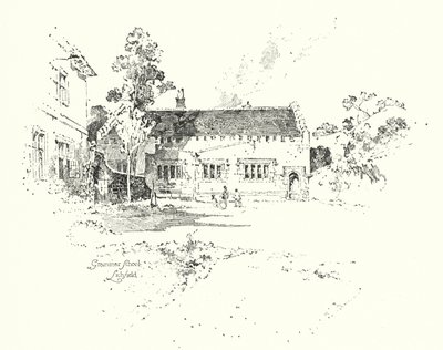 Grammar School, Lichfield, where Dr Johnson went to school (litho) 作者 赫伯特（后）雷尔顿