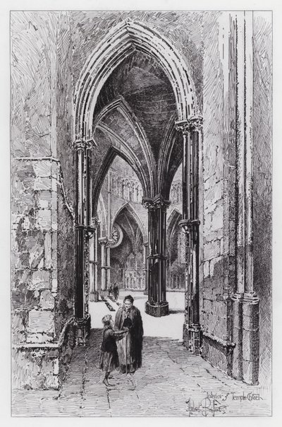 Interior of Temple Church (engraving) 作者 赫伯特（后）雷尔顿