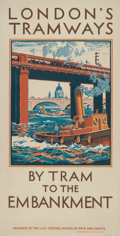 乘坐电车去堤岸，1924年 作者 Herbert Kerr Rooke