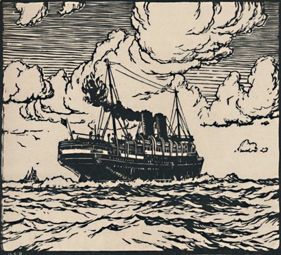 海上蒸笼，1919年 作者 赫伯特·克尔·洛克