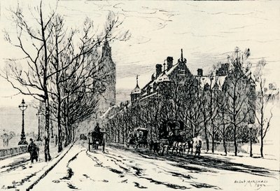堤防，威斯敏斯特，c1892，1894年 作者 赫伯特·孟席斯·马歇尔