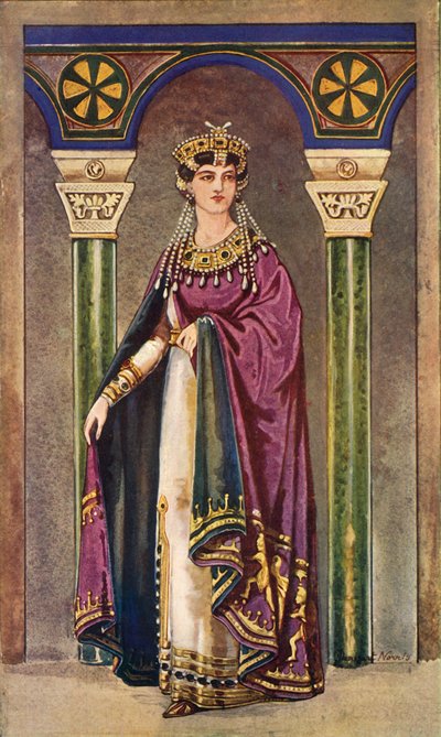 女皇西奥多拉-六世纪，公元1924年。 作者 Herbert Norris