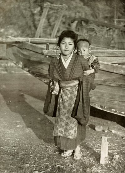 渔民的孩子，1910年。 作者 赫伯特·庞廷