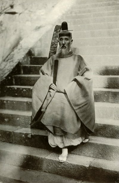 神道教牧师，1910年。 作者 赫伯特·庞廷