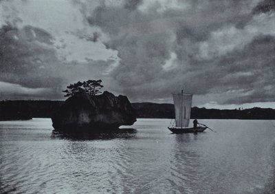 Evening on the Inland Sea (b/w photo) 作者 赫伯特·庞廷