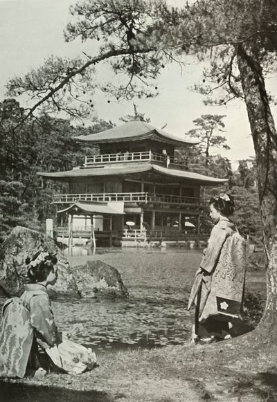 金阁寺金阁，1910年。 作者 赫伯特·庞廷