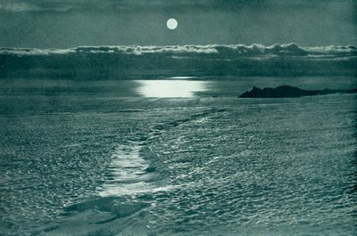 ``巴恩冰川：裂隙与薄薄的雪桥&39;&39;，c19101913,1913年。 作者 赫伯特·庞廷
