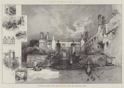 Hoghton Tower，James de Hoghton爵士的座位，Baronet 作者 Herbert Railton