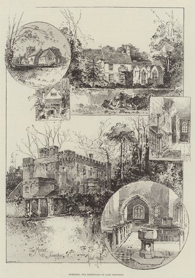 萨默斯比，丁尼生勋爵的诞生地 作者 Herbert Railton