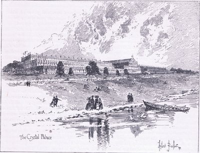 公元1851年在伦敦海德公园的水晶宫 作者 赫伯特·雷顿