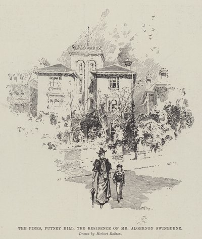 Pines，Putney Hill，Algernon Swinburne先生的住所 作者 赫伯特·雷顿