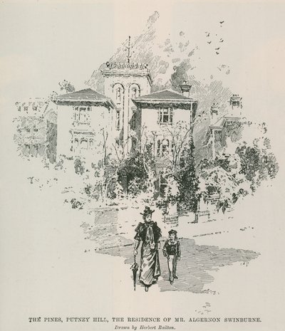 Pines，Putney Hill，Algernon Swinburne先生的住所 作者 赫伯特·雷顿