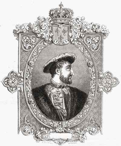 Francois I，由Pannemaker-Ligny雕刻，来自Louis Blanc的“法国革命史”（1811-82） 作者 赫尔克里·卡特纳西（Hercule Catenacci）
