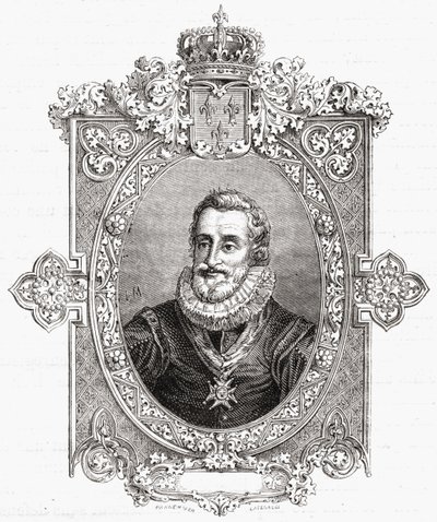 Henri IV，由Pannemaker-Ligny雕刻，来自Louis Blanc的“法国革命史”（1811-82） 作者 赫尔克里·卡特纳西（Hercule Catenacci）