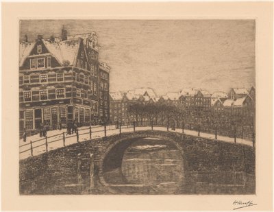 莱克雷斯路易斯在阿姆斯特丹 作者 Herman Heuff（艺术家签名）