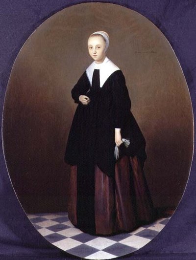 一个年轻女孩的画像 作者 Herman Mijnerts Doncker