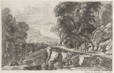 双马山水
四河风景（系列标题） 作者 Lodewijk XIV（法兰克国王）