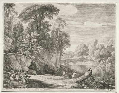 驴带领到河边，c。 1652-1654。 作者 赫尔曼·范·斯旺涅夫特