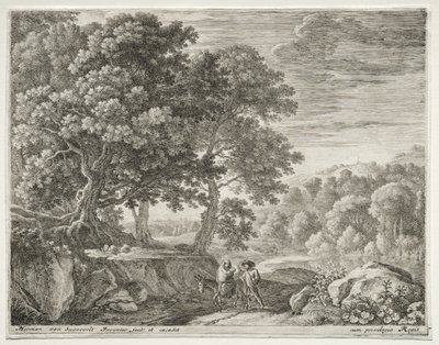 飞往埃及的航班c。 1652-1654。 作者 赫尔曼·范·斯旺涅夫特