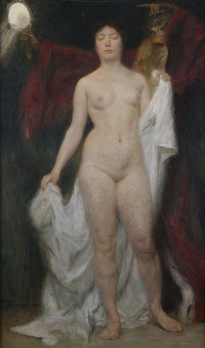 死于虚荣传奇的女性裸体 作者 Hermann Behrens